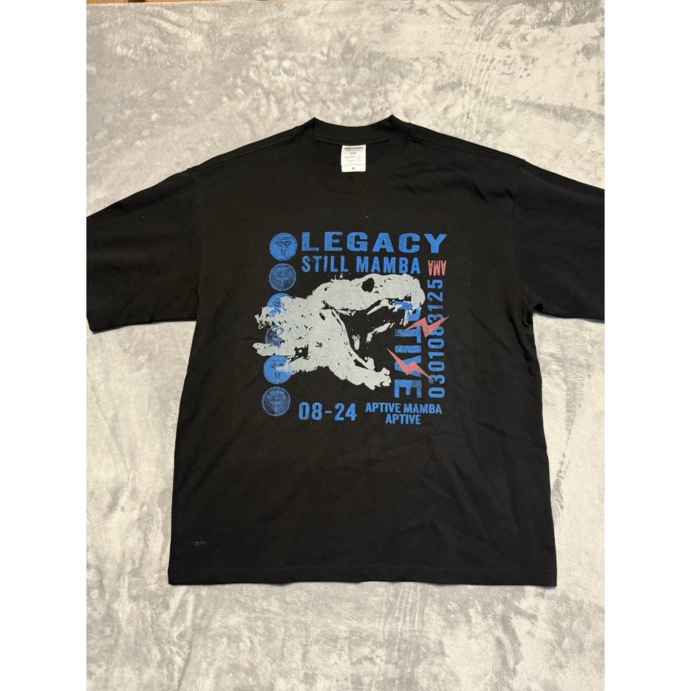 Shaka Wear T-Shirt Men M Black Kobe‎ Legacy Still Mamba Heavy Cotton Graphic Tee